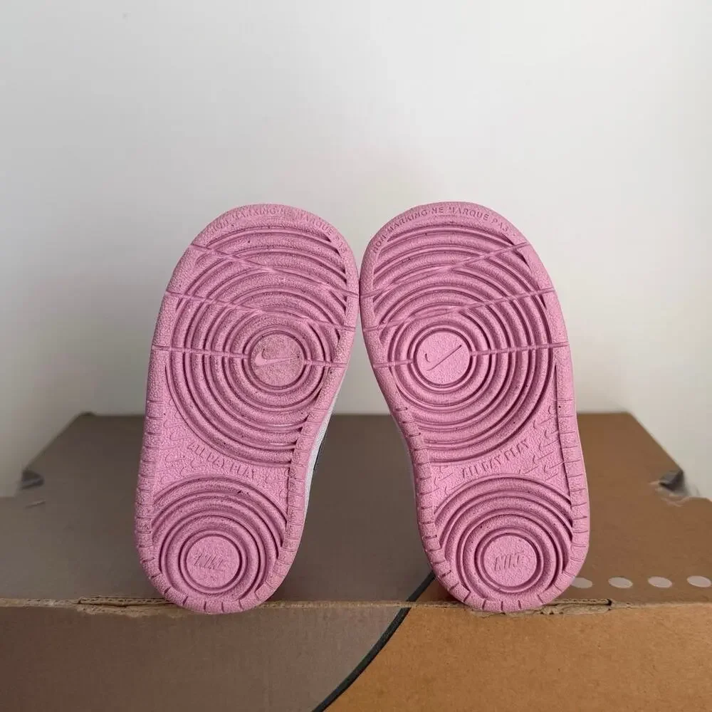 Nike Court Borough Low ‘Pink/Grey’ Toddler Sneakers- SZ 5 C